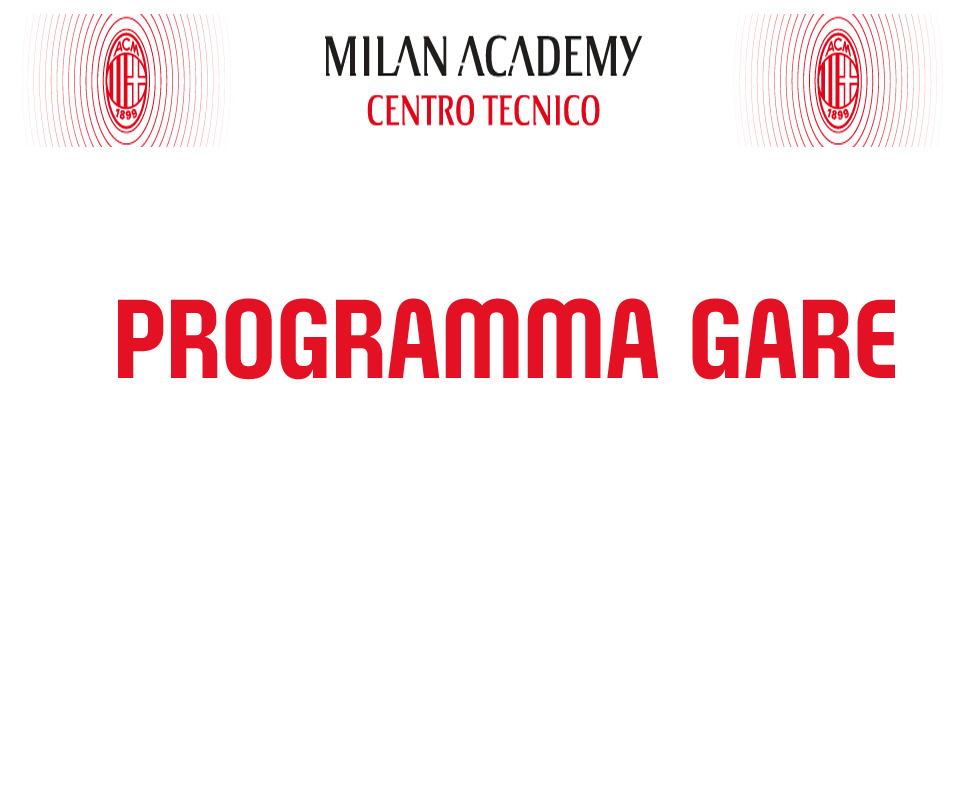 PROGRAMMA GARE 25-27-28 APRILE 2024